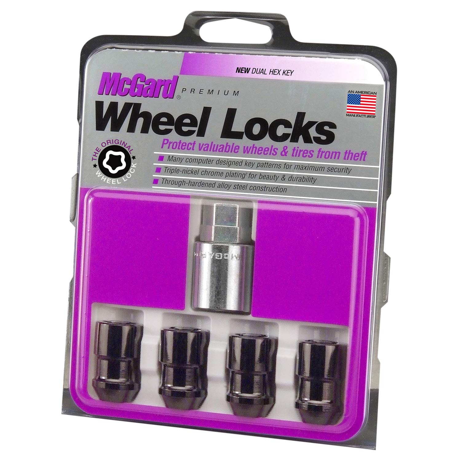 Amazon.com: McGard 24026 Black Cone Seat Wheel Locks (M12 x 1.5