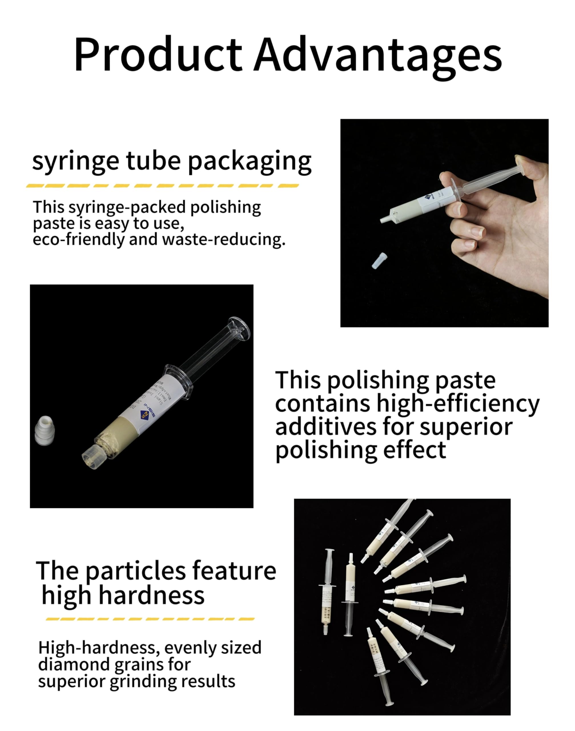 Diamond Lapping Paste Syringes - Jewelry Polish -4