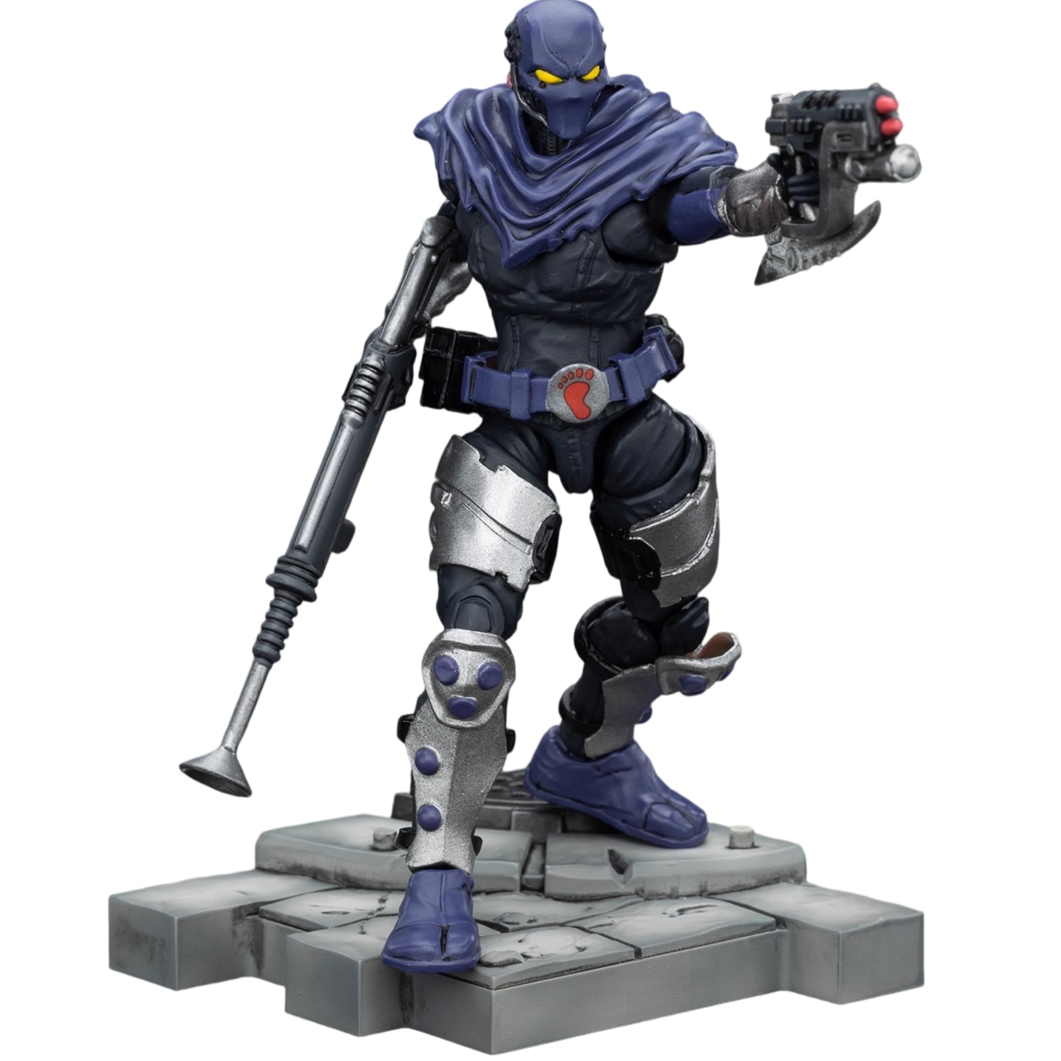 JOYTOY TMNT-Foot Clan A 1/18 Action Figures Foot Clan A Character Figure Detachable Weapons Poseable Joints 4.2Inch Collectible Model Birthday Gift Movie Collectors