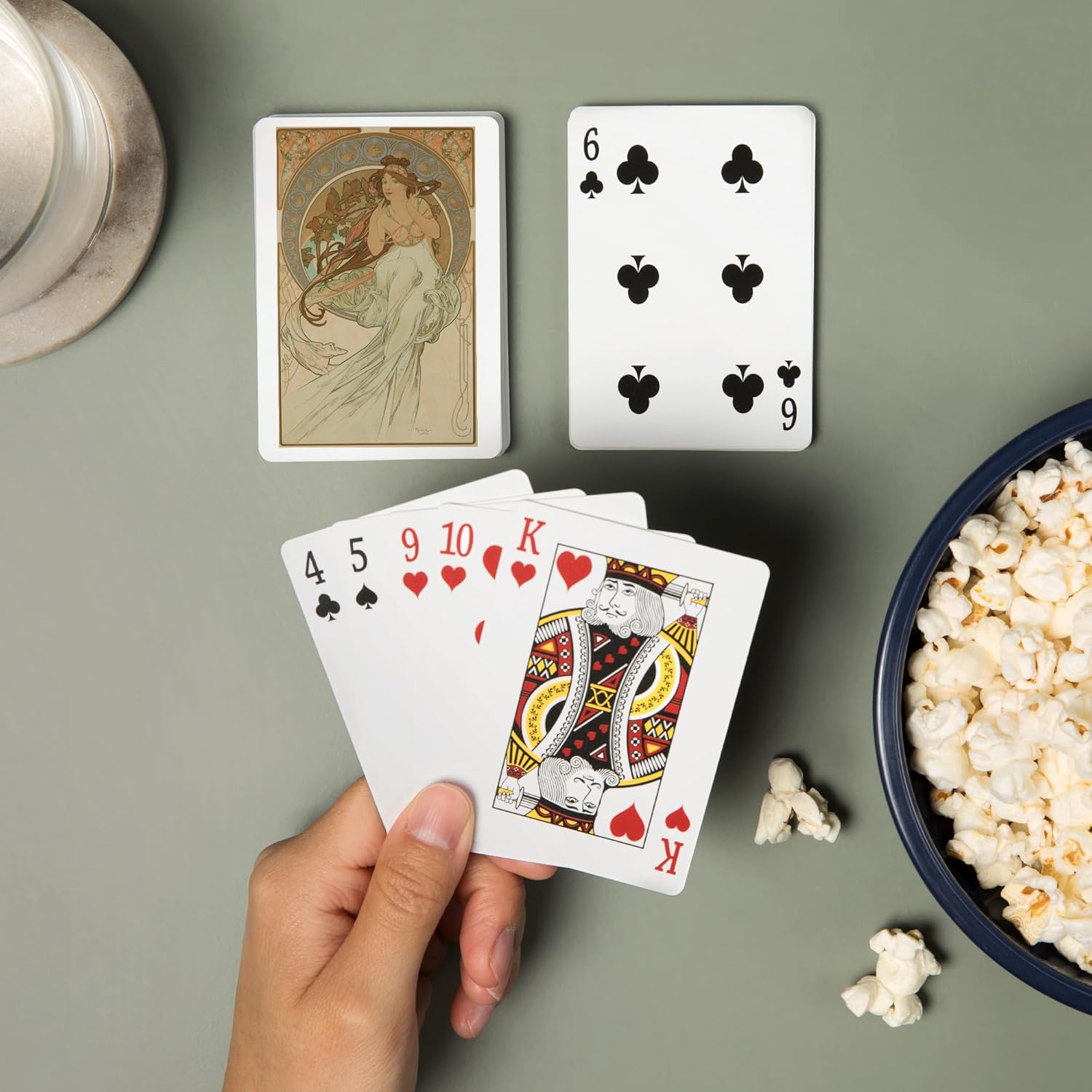 Lantern Press Blue Ridge, Georgia, Black Bear, Mid-Century Inspired, 52 Playing Cards for Adults, Poker Size Card Deck