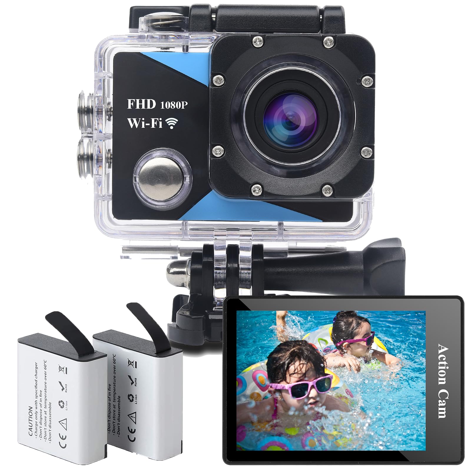 Jadfezy Dual Action cam with 32G card Helmet camera