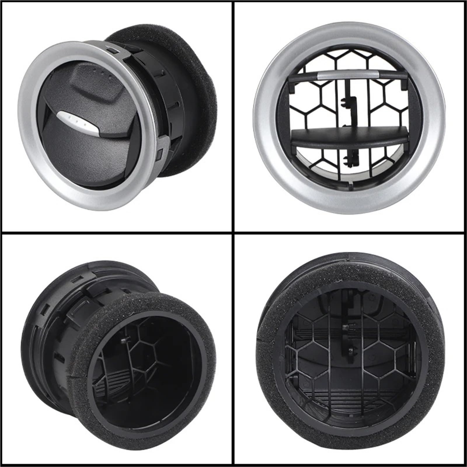 Cruscotto Aria Condizionata Bocchette Uscita Per Ford Fiesta 2006 2007 2008-2016 Connect 2009-2013 1697430 8A6HAQ18B09 Griglia Ventilazione Dell'aria Condizionata Diffusore Uscita Aria(1Pieces Black)
