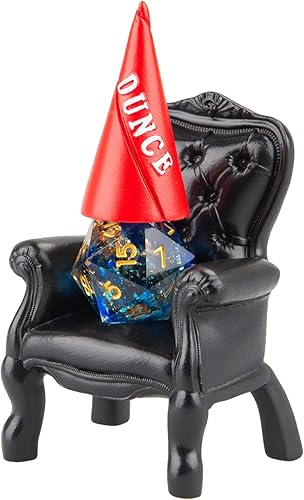 Cárcel de dados, silla Time Out y sombrero de muñeco, accesorios/regalo para mazmorras y dragones, castiga tus malos dados en nuestra silla de la