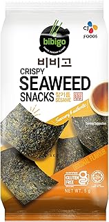 CJ bibigo Crispy Original Seaweed Snack 5 g (Pack of 3)