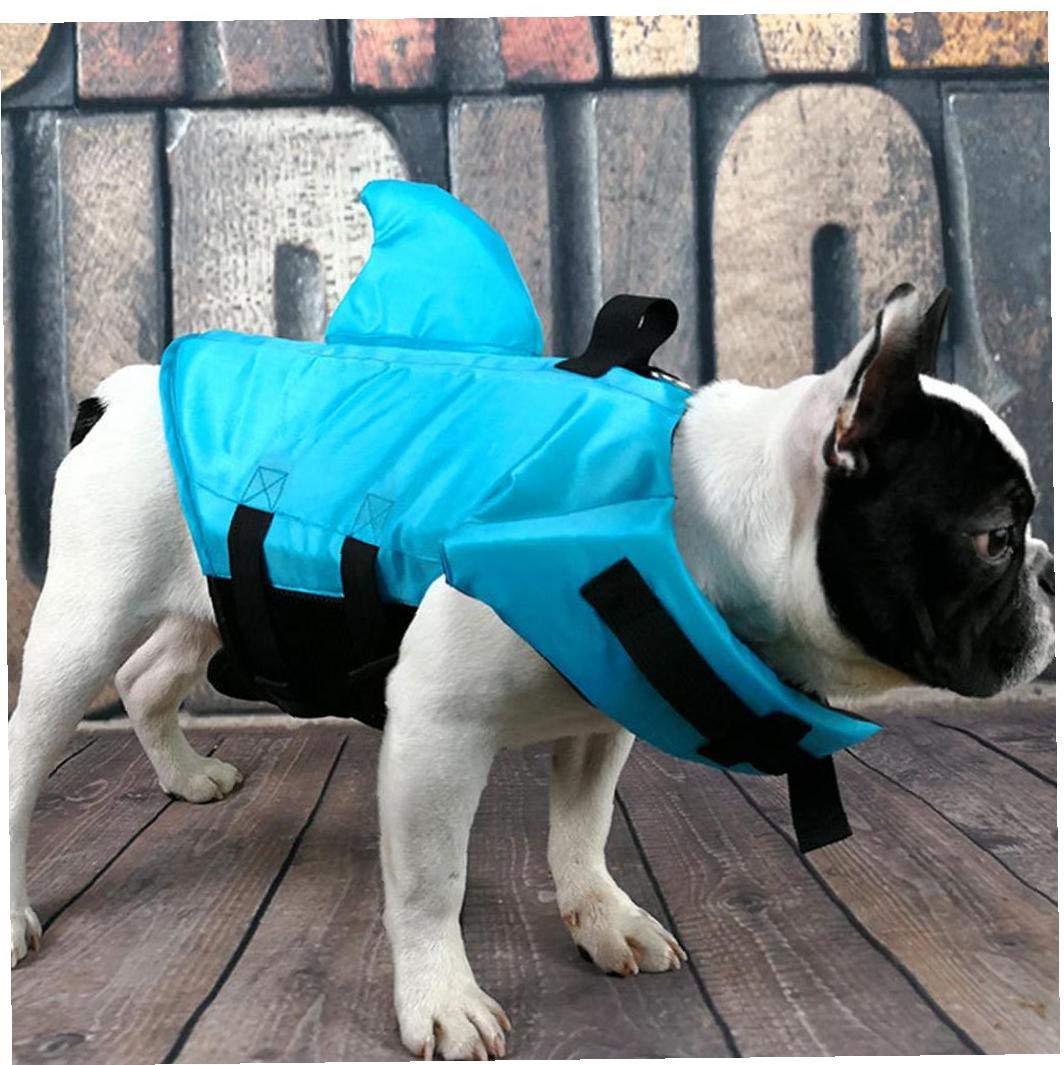Forma Perro Salvavidas Traje De Baño De Verano Seguridad Tiburón Chaleco Salvavidas para Mascotas Perro De Natación Traje De La Novedad para Mascotas Ropa M