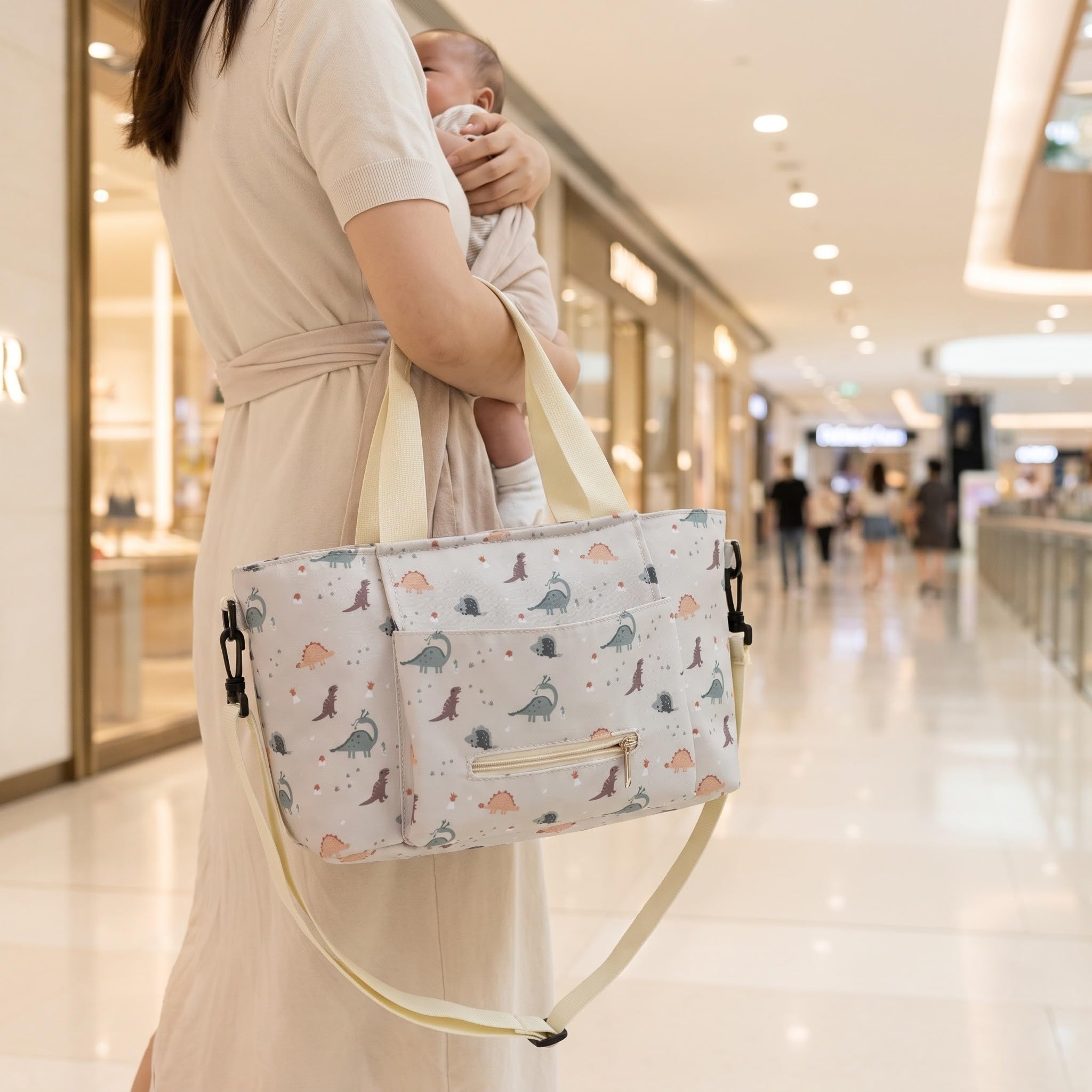 Toddmomy Borsa fasciatoio imbottita, leggera, ideale per viaggi e lavoro.