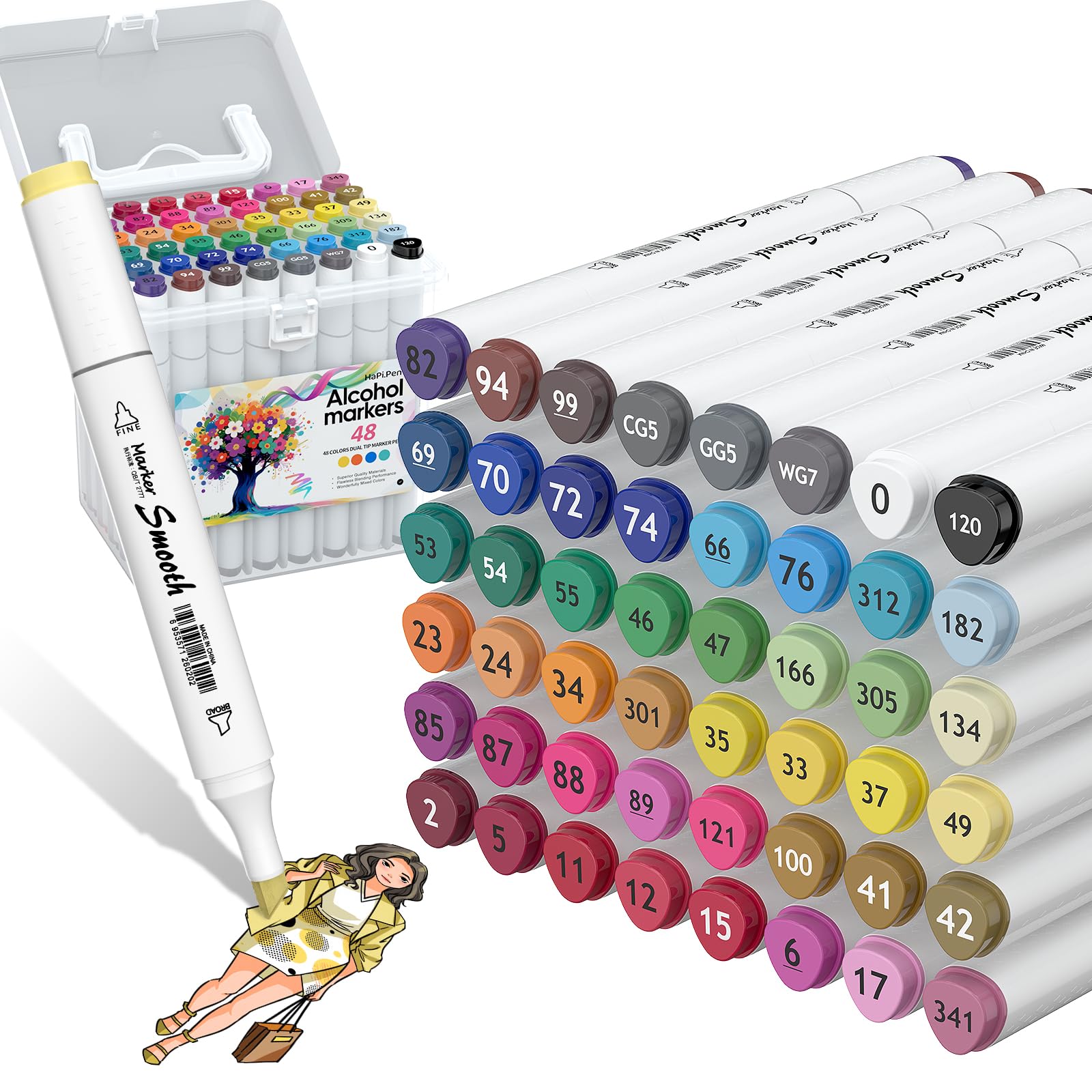  Havoc 175cm ＋MARKER ビンディング Amazon.com: HaPi.Pen Alcohol Markers, 48 Colors Dual Tip Art