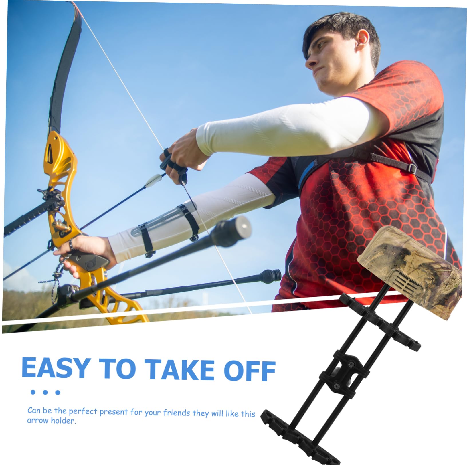 POPETPOP Portable Compound Arrow Holder Recurve Arrow Wear-Resist Design
