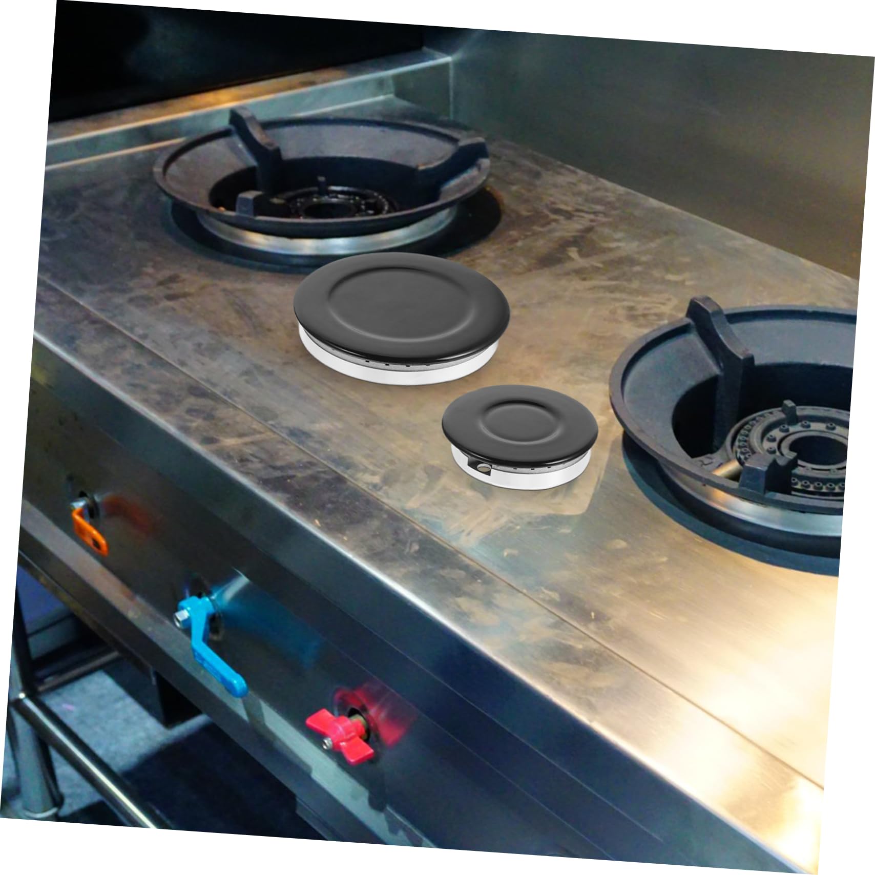 GALPADA Set Copri Bruciatori Per a Gas Accensione Avanzata e Sicurezza Migliorata Coprifiamma in Alluminio Compatibile Cottura Elettrici Bruciatore Accessori Da