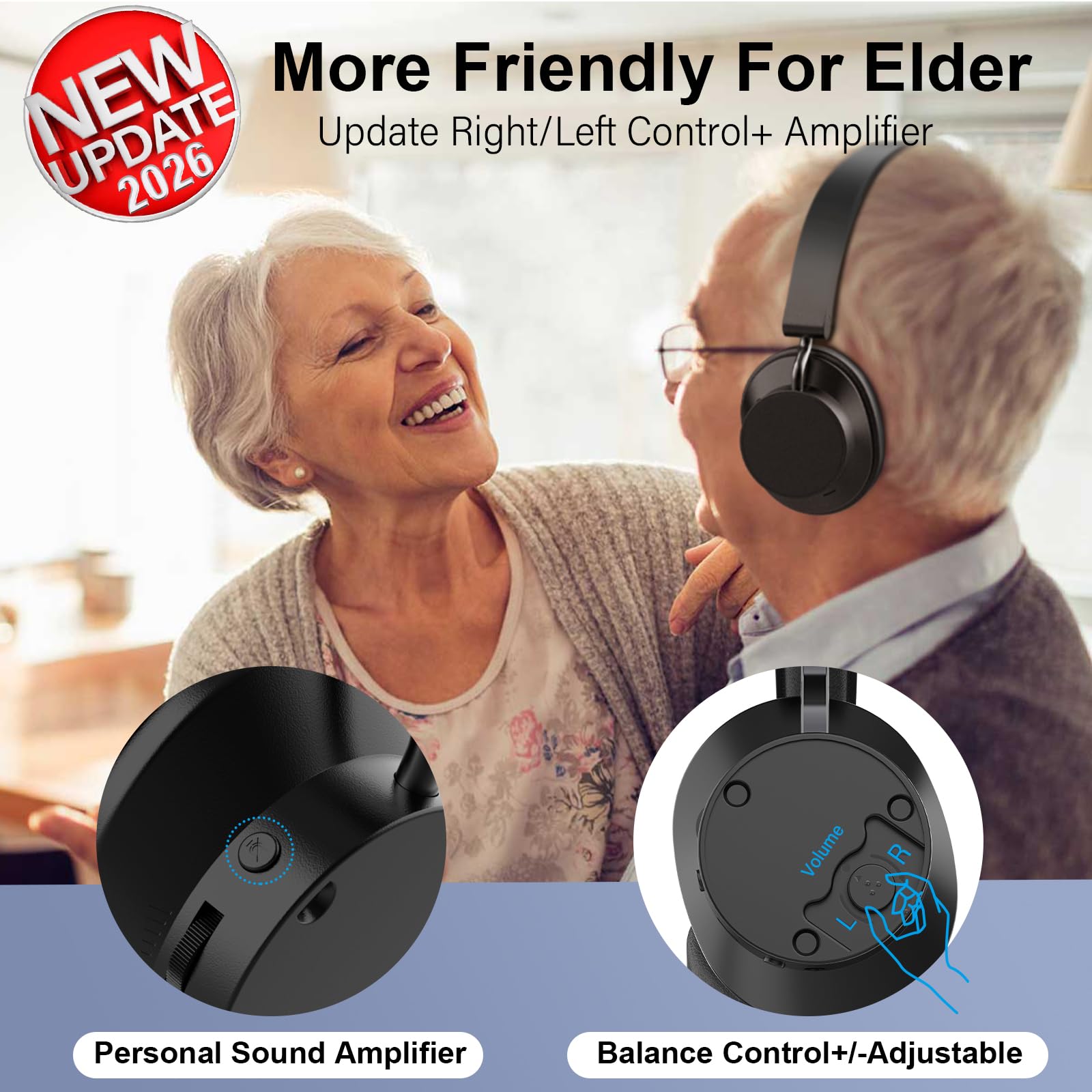 Ansten Wireless Headphones for TV Watching - Dettaglio