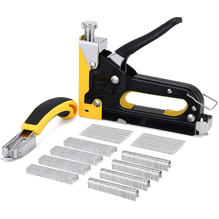 Buy Heavy Duty Staple Gun Kit, 3Way Stapler for Upholstery, Wood