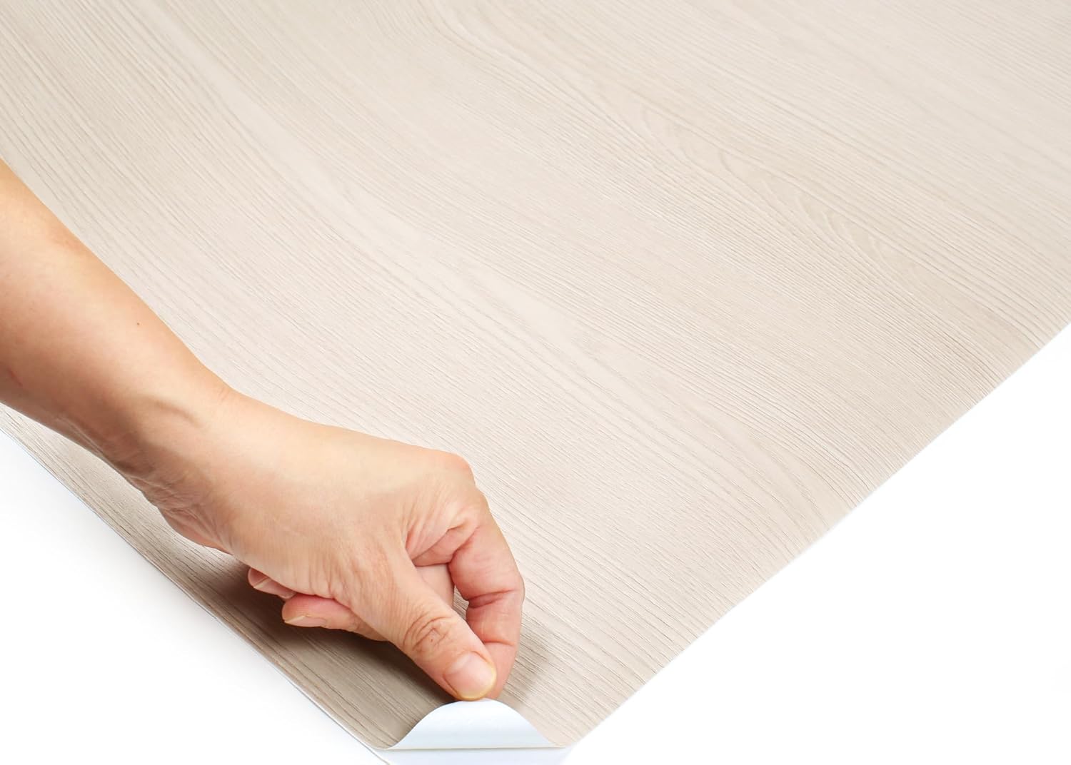 ROSEROSA Peel and Stick Premium Faux Wood Contact Paper Self-Adhesive Wallpaper Door Wrap Counter Top Border Mirror Molding Trim PW130