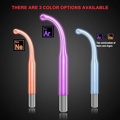 Miniatura 3 de Electrodo Wand Tubo de vidrio Piezas de repuesto de mano para instrumentos de alta frecuencia Elitzia ETJX006AS (punta violeta)