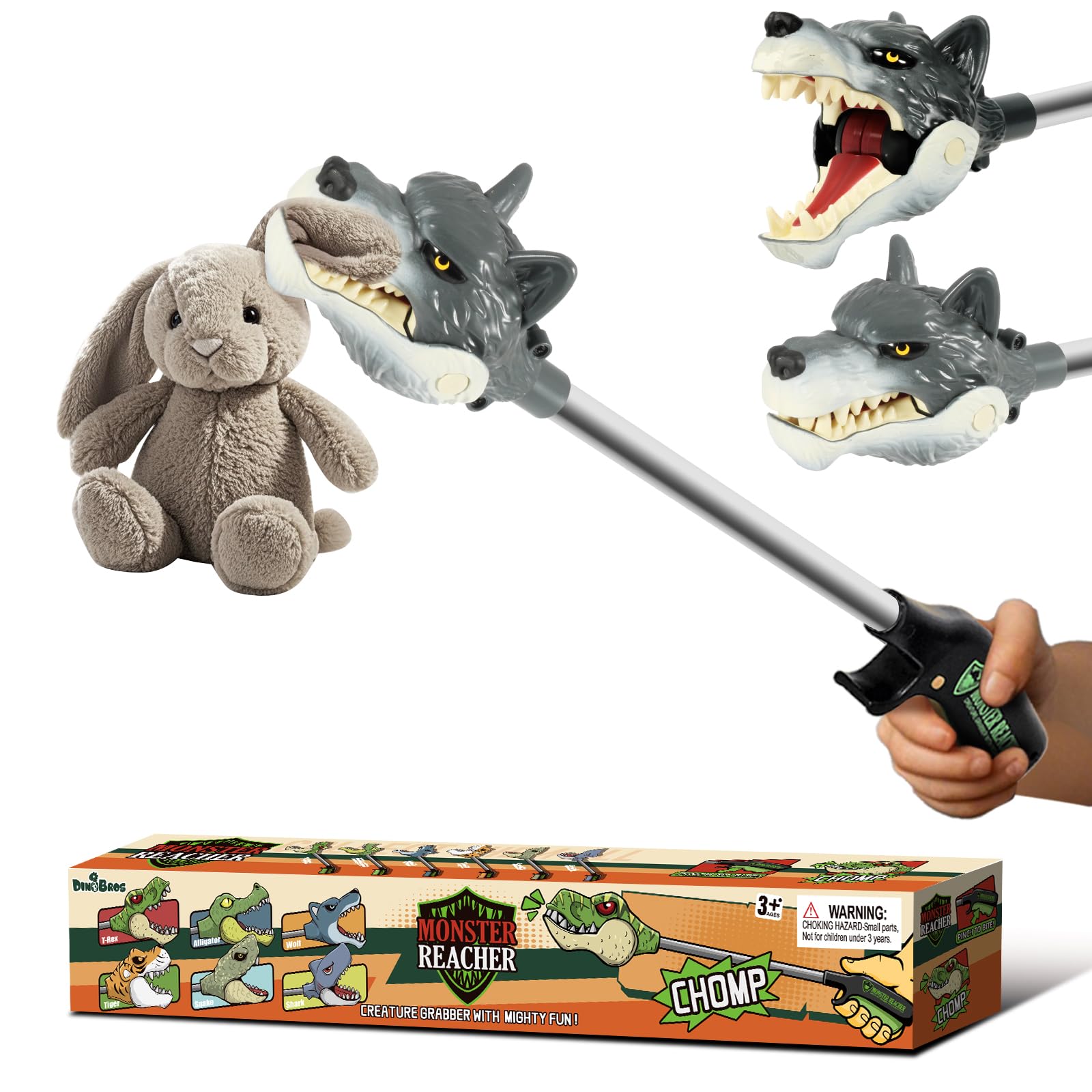 Amazon.com: DINOBROS Animal Pincher Toys Wolf Grabber Toy for Boys