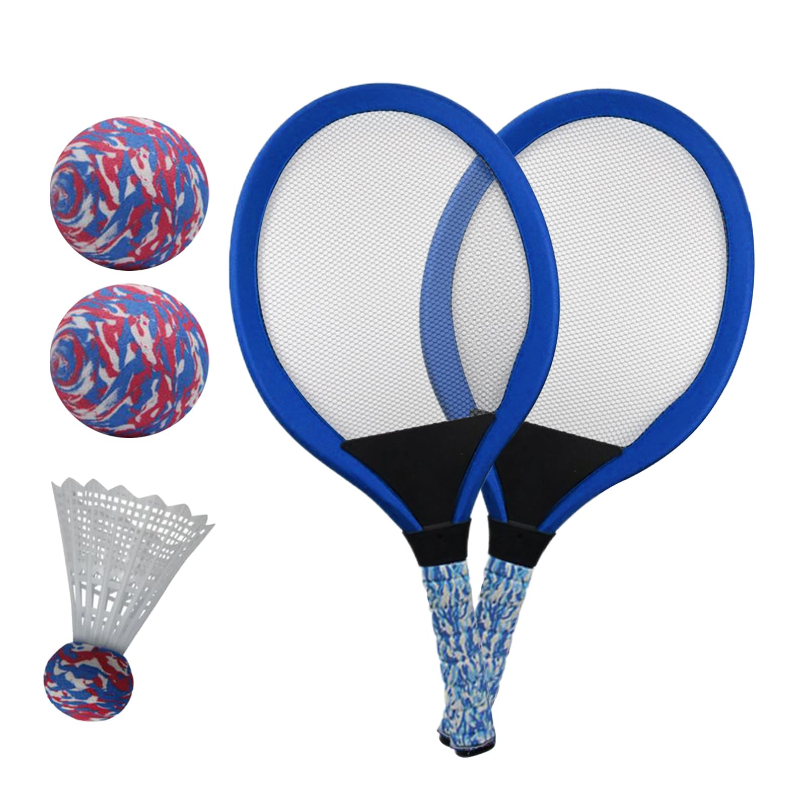 Racchetta Da Tennis Da Badminton – Leggero In Alluminio, Impugnature Morbide, Rete A Doppia Corda Resistente, Set Di Coppie Di Colori Vivaci, Design Junior | Per I Bambini, La Scuola, L'asilo,