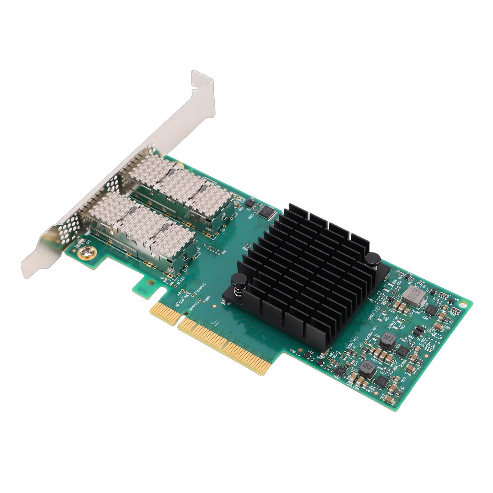 Tosuny Carte Réseau Double Port 10G 25G, Adaptateur Ethernet PCIe avec RDMA et Accélération Matérielle, Faible Latence SFP28 pour Centre de Données Serveur