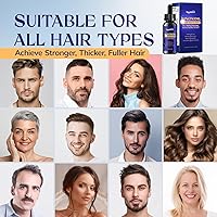 Vista 8 de 5% Minoxidil Beard Growth Kit for Men and Women: Extra Strength Minoxidil Hair Loss Treatment Serum with Rosemary for Faster Stronger Thicker Hair