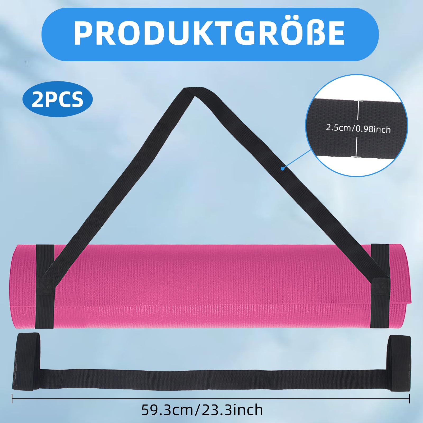 3 Stück Yogamatte Tragegurt,Verstellbare Yogamatte Gurt,Baumwolle Yoga Matte Tragegurt,Gurt für Yogamatte für die meisten Größen,Yogamatten Tragegurt,für Tragen,Verstauen und Organisieren Von Yogamatt