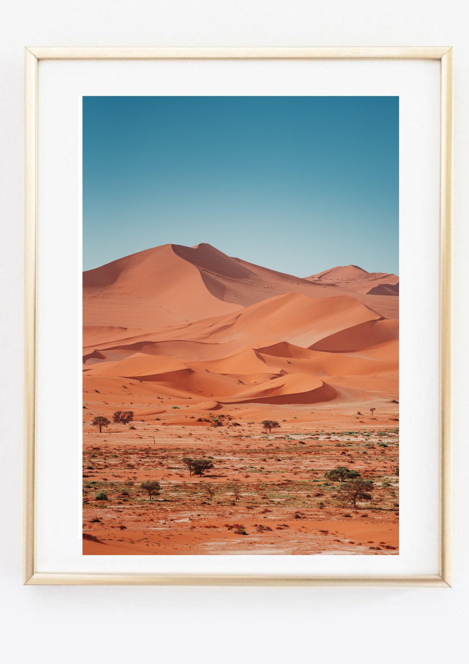 Din A4 Art Print Without Frame Desert Desert Landscape Sahara