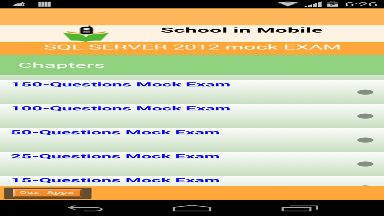SQL Server 2012 Mock 1000+Qns - App on Amazon Appstore