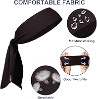 Vista 3 de Paquete de 6 diademas para hombre, karate de tenis y ninja, bandas deportivas para hombres y mujeres