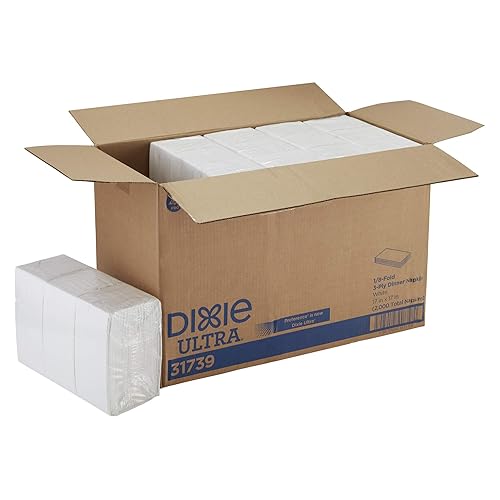 Miniatura 5 de Dixie Ultra 31739 - Servilletas de papel de 3 capas (anteriormente preferencia) por GP PRO (Georgia Pacific) 31739 200 servilletas por paquete, 10