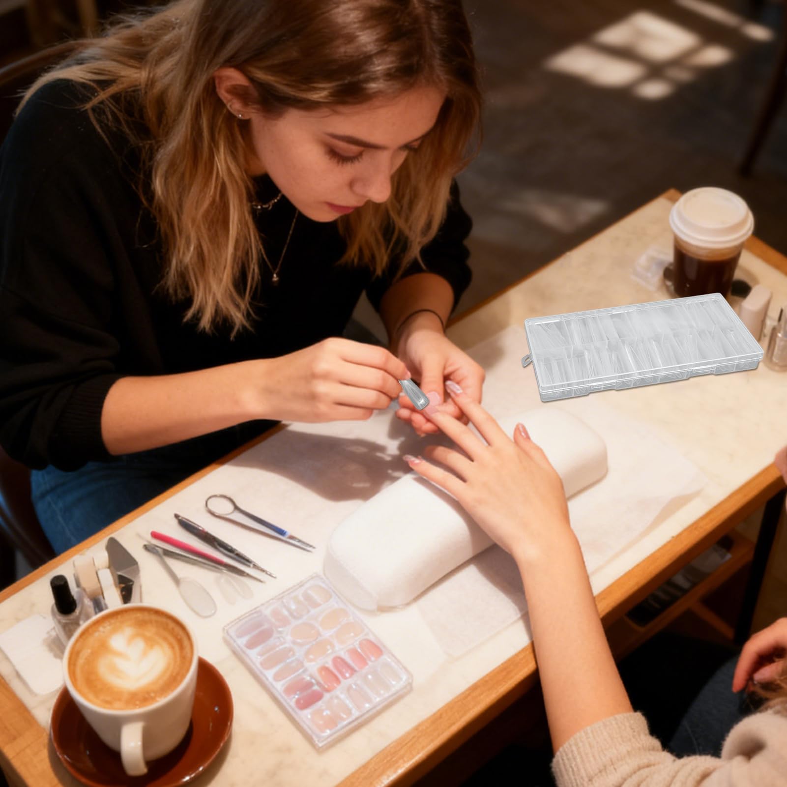 Forme Per Unghie In Plastića ABS – Allungamento Unghie, Tip In Gel Trasparenti A Copertura Totale | Set Di Punte Per Unģhie Artificiali, Di Bellezza Per Salone, Casa, Viaggio, Matrimonio, Sp