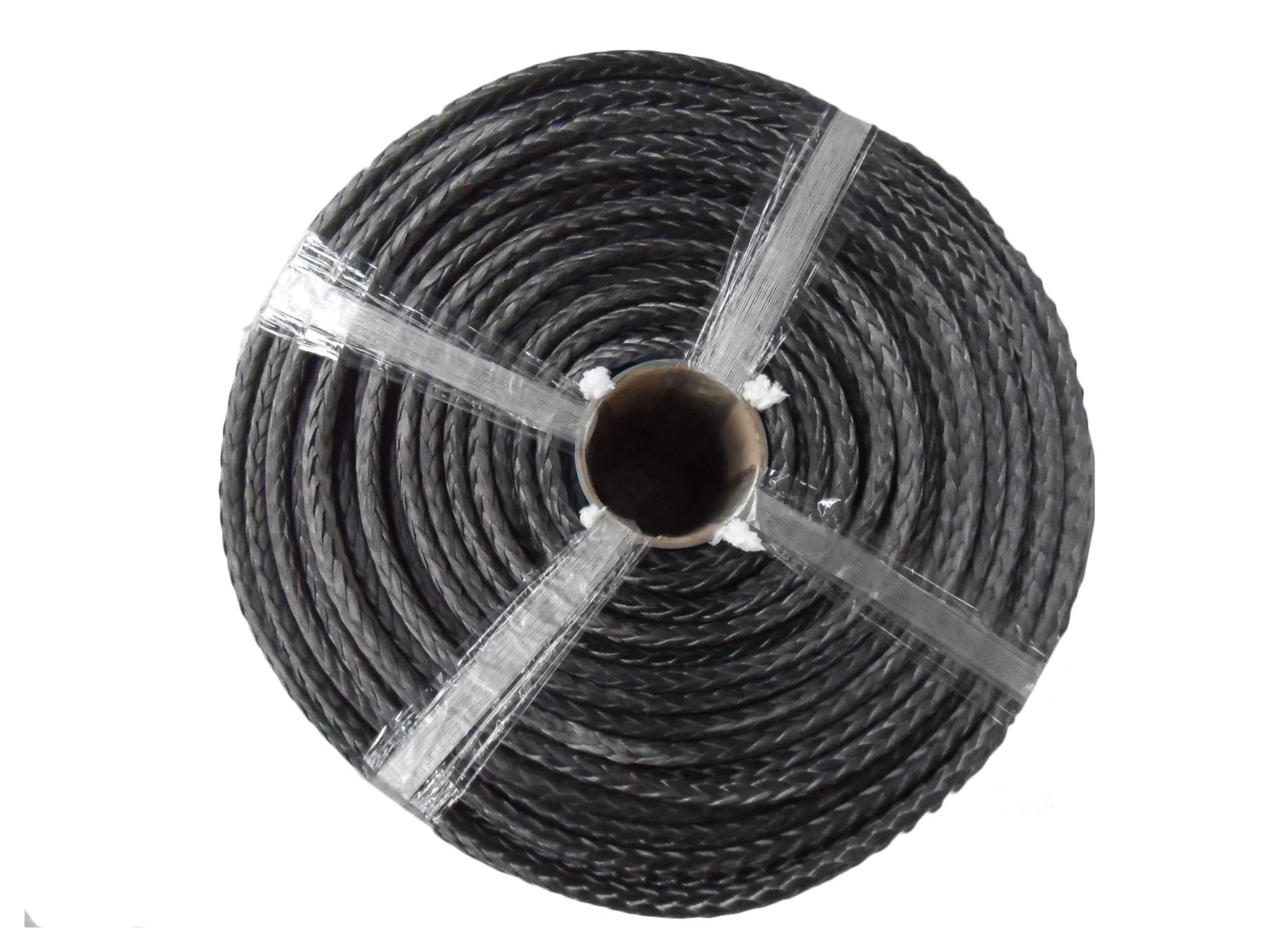 1pc 6mm*100m Grey Strength Braided Cord UHMWPE Throw Line With Abrasion Flame Resistant Tactical Paracord