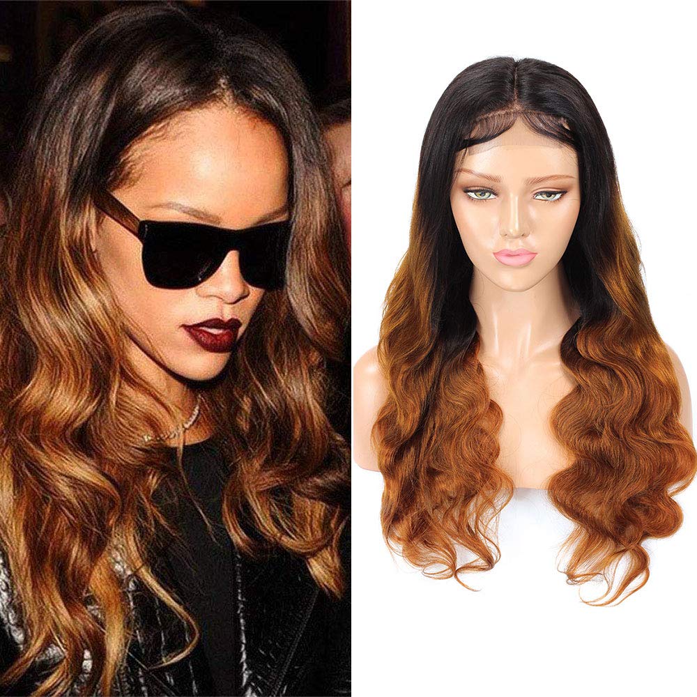 Ombre Hair Wigs Two Tone Brown Hair 1b30 4x4 Lace Desertcart INDIA