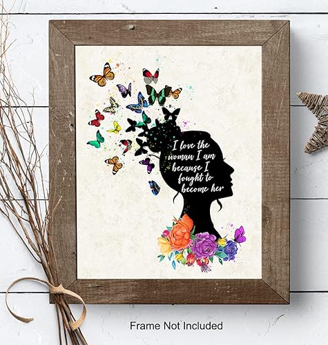 Vista 8 de Positive Quotes Wall Art & Decor - Inspirational Sayings for Wall Decor- Encouragement Gifts for Women, Best Friend, Girls, Teens - Motivational