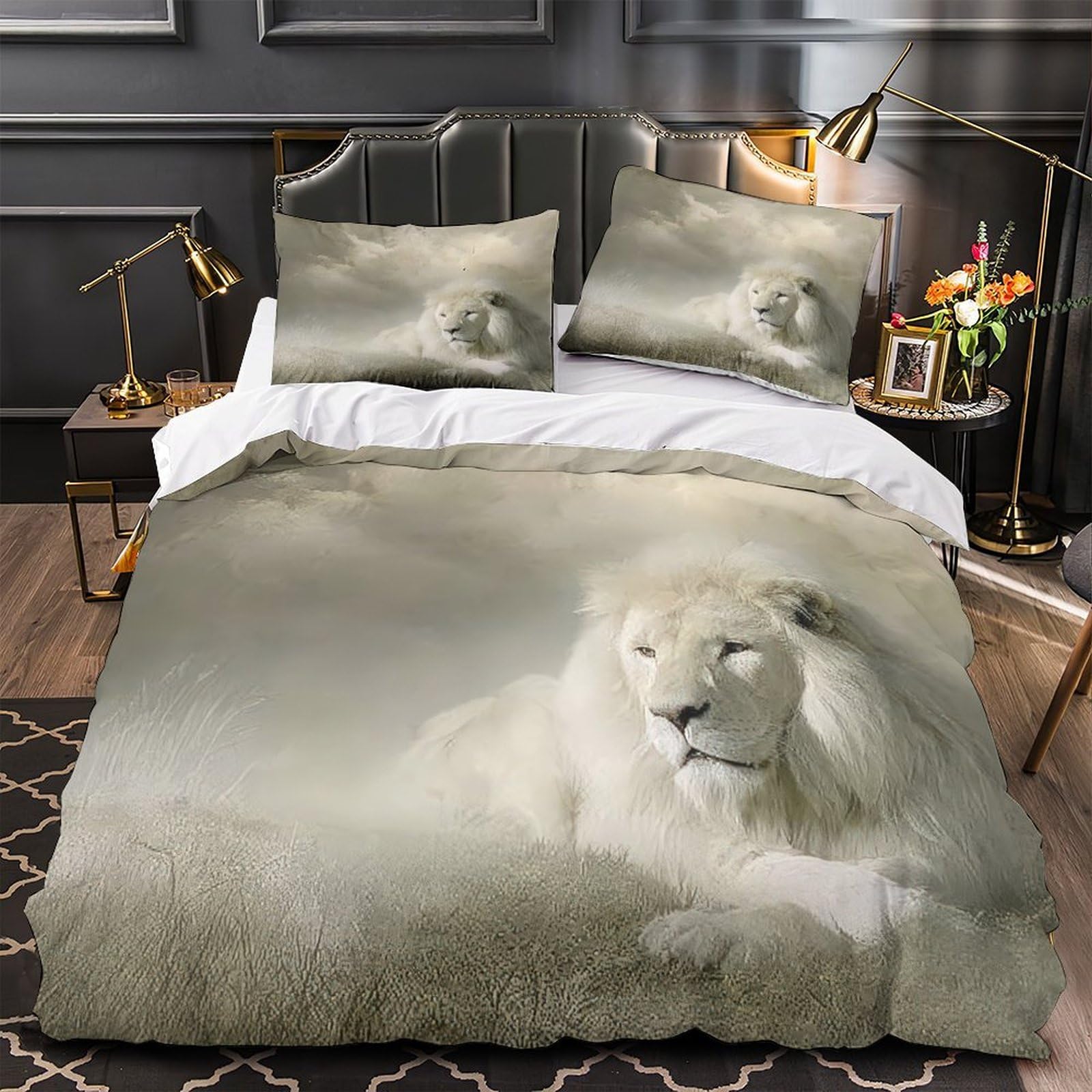 Parure de lit faune fantastique 3D pour chambre de fille cocooning