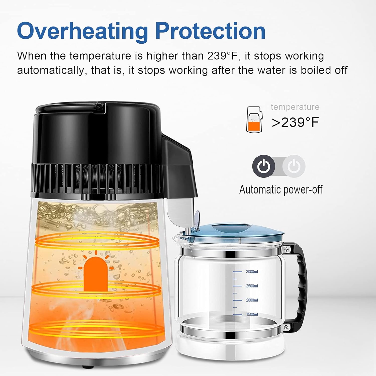 Uр Tо 40% оƒƒ ECO-WORTHY 1 Gallon Water Distiller Timeable Pure Water Distillation with 304 Stainless Steel Filter and CNC Timing LCD Display for Home Countertop 110V Lіmіtеd Dіѕсоunt ECO-WORTHY 1 Gallon Water Distiller Timeable Pure Water Distillation with 304 Stainless Steel Filter and CNC Timing LCD Display for Home Countertop 110V