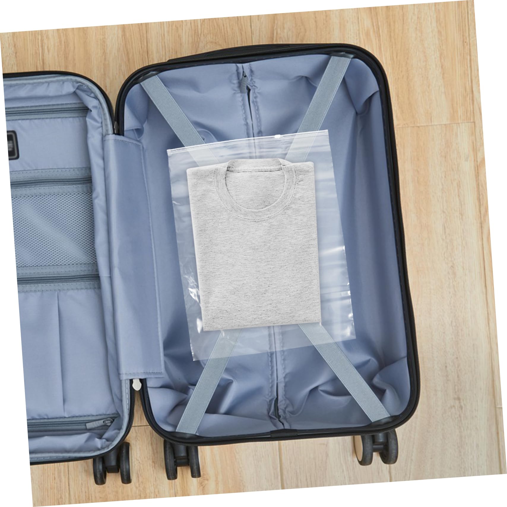 ERINGOGO 50pezzi Sacchetti Trasparenti Cerniera Per Impermeabili e Resistenti Buste Plastica Richiudibili Per Vestiti Scarpe Pantaloni Camicie Viaggi e Stoccaggio