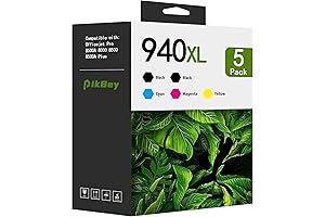 940XL Ink Cartridges 5-Pack for HP OfficeJet Pro Printers