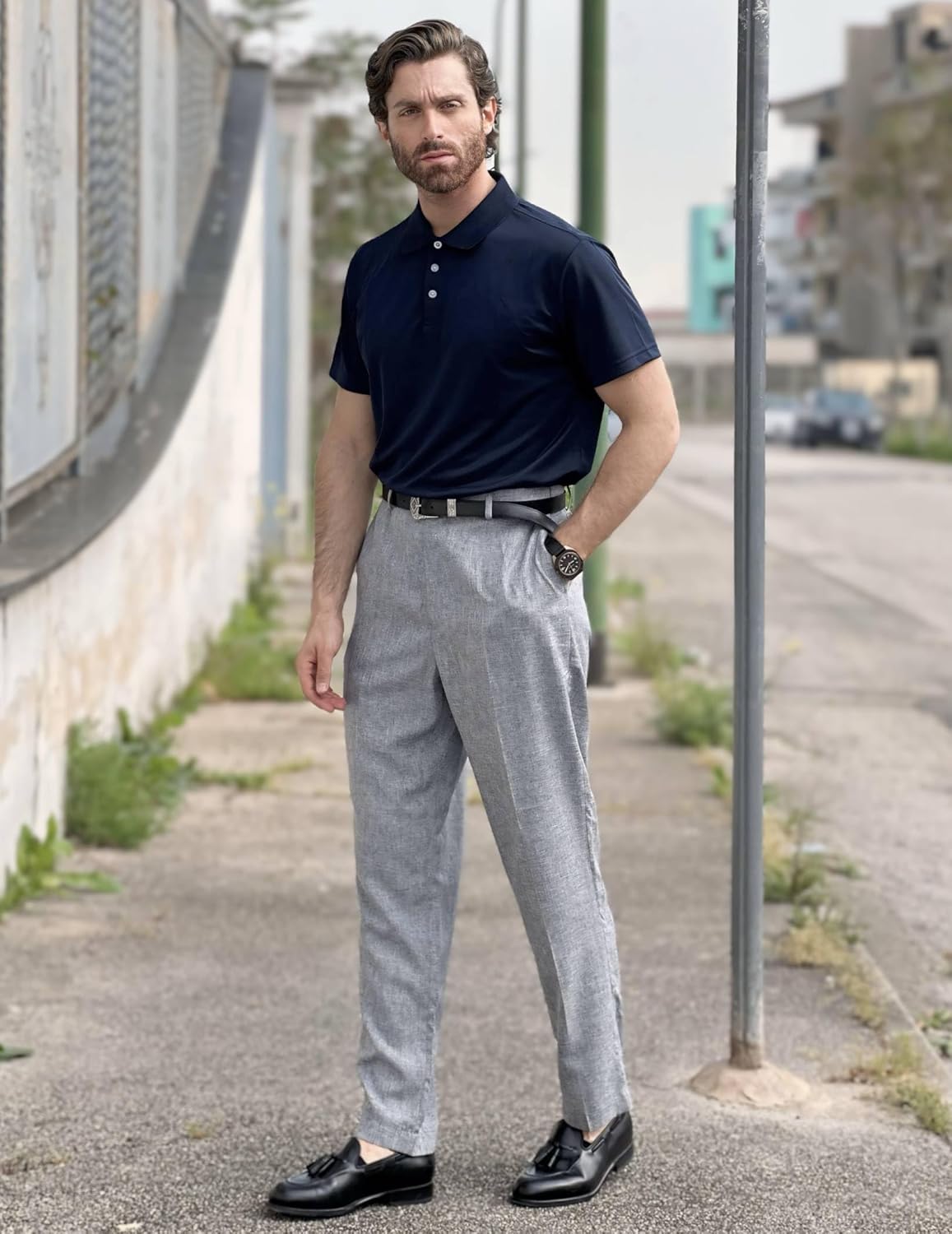 COOFANDY Calça social masculina, ajuste clássico, casual, frente plana, cintura expansível, calça social em promoção! Veja a oferta e mais achadinhos de Calças 2 Hoje é o melhor dia para comprar COOFANDY Calça social masculina, ajuste clássico, casual, frente plana, cintura expansível, calça social com aquele preço maroto! Promoção! Aproveite a oferta! 2