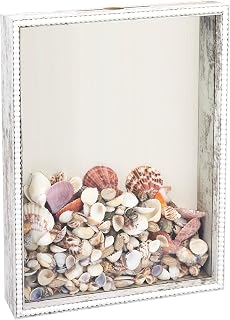 White FramePro travel shadow box with top slot