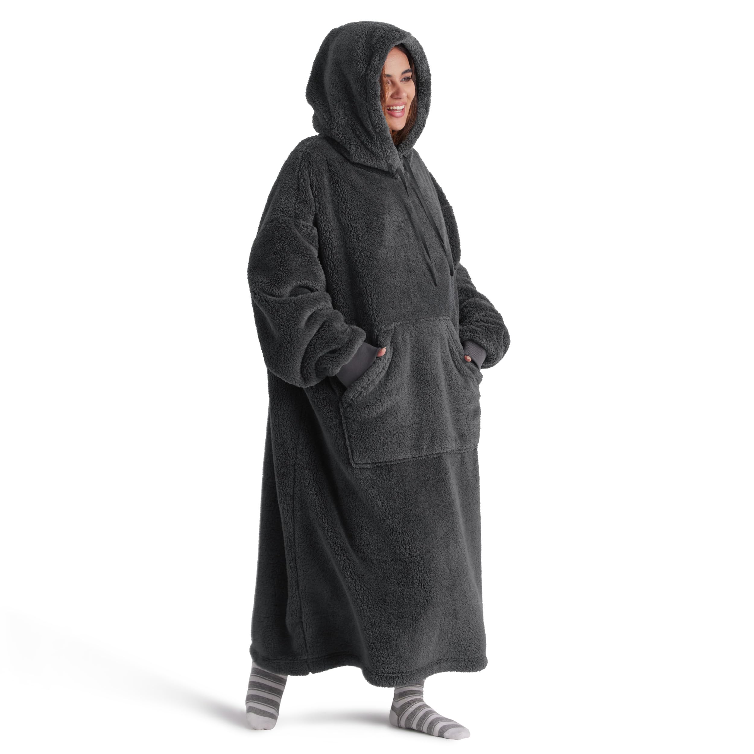 BedsureWearable Blanket Hoodie, Birthday Gifts for Women Girlfriend Wife, Giant Shaggy Sherpa Soft Oversized Hooded BlanketOEKO-TEX STANDARD 100
