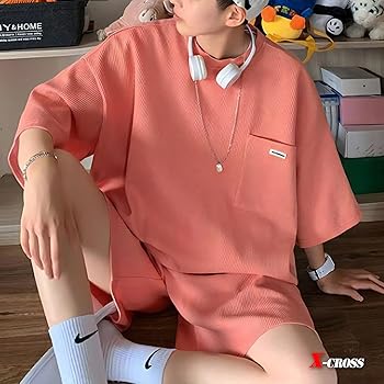 Amazon | [X-cross] クロス ルームウェア メンズ 半袖 上下