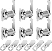 Vista 12 de Cerradura de leva desplazada accionada por pulgar, cilindro de 1 pulgada que se adapta a un grosor máximo de puerta de 0.7 pulgadas, cerradura