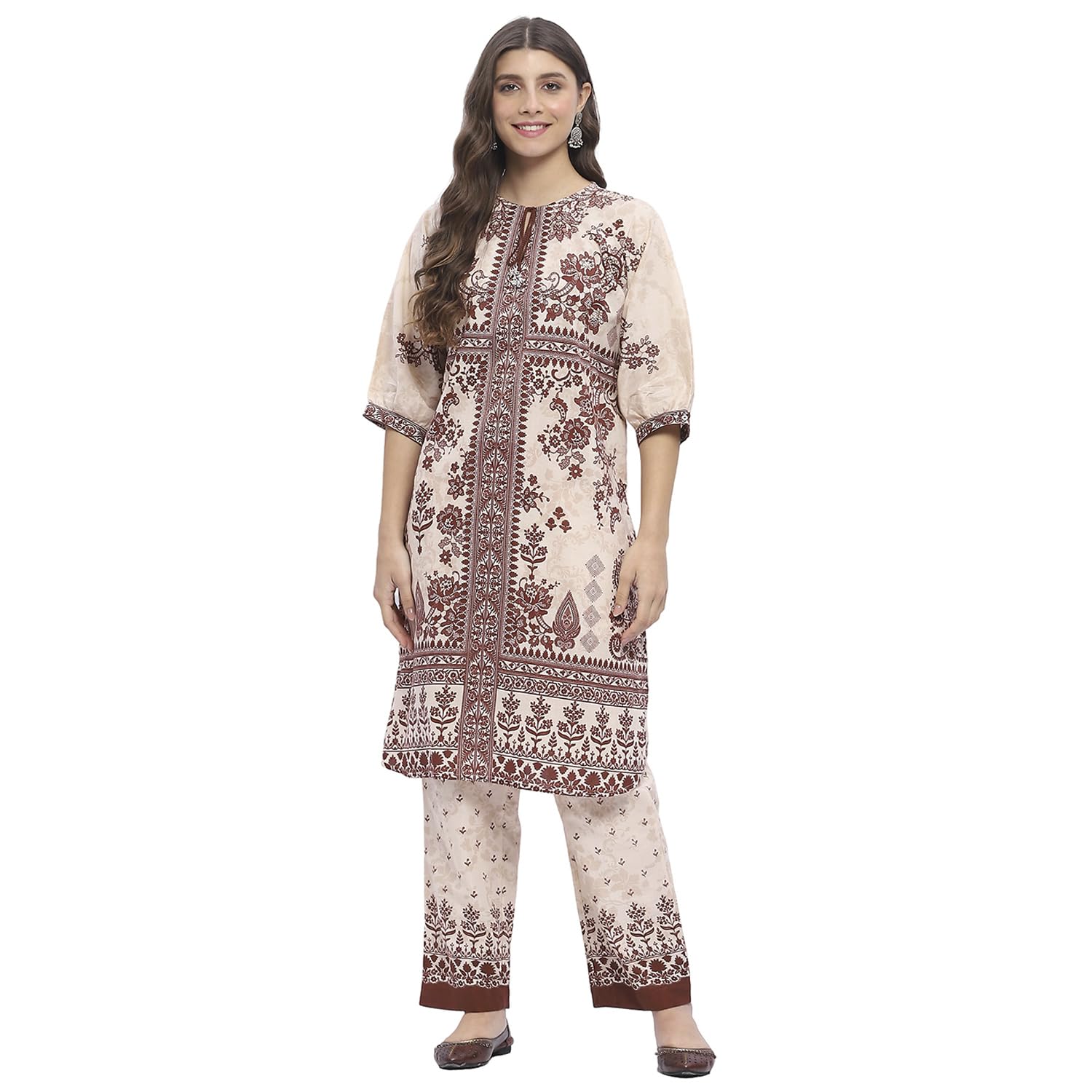 biba Women Cotton Straight Printed Suit Set-picture-40