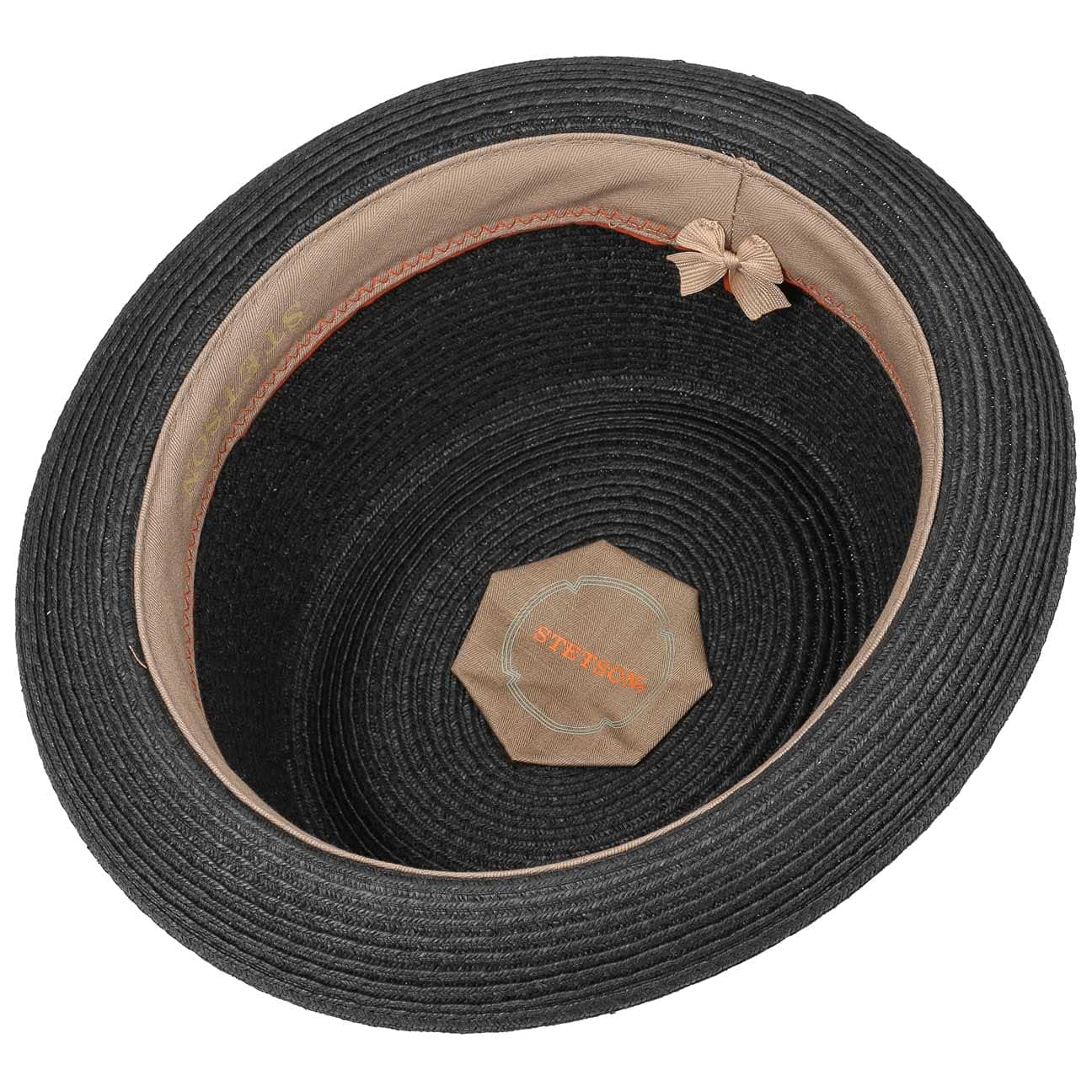 Stetson Dawson Pork Pie Uomo Cappello da Spiaggia Cartapaglia Intrecciata Protezione UV 40 Primavera Estate