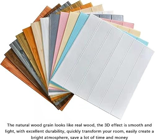 Miniatura 4 de Paneles de pared 3D para despegar y pegar, paneles de pared 3D para decoración de interiores, calcomanías autoadhesivas impermeables de 27.5