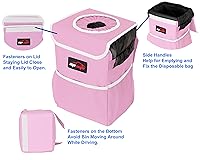 Vista 37 de EPAuto Bote de basura impermeable para automóvil con tapa y bolsillos de almacenamiento, color verde camuflaje