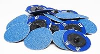 Vista 8 de Benchmark Abrasives Discos de lijado de 2 pulgadas de circonita de cambio rápido – taladro macho de respaldo tipo R y amoladora de troqueles disco