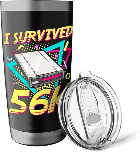 Miniatura 5 de 90s Nostalgia Retro 90s Dial Up Internet Vintage Stainless Steel Insulated Tumbler