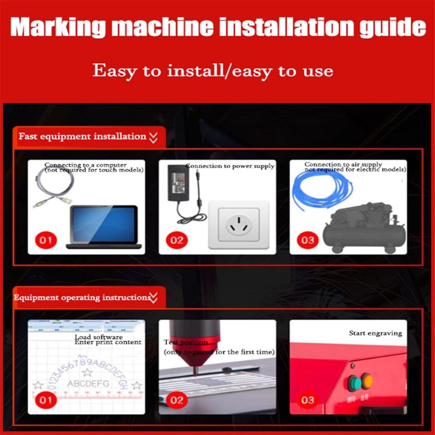DPLXQPP Portable Handheld Pneumatic Dot Matrix Marking Machine,Vin Code and Chassis Number,Mobile Pneumatic Metal Coding Machine,Chassis Number Rotary Printer,Mtype100*20mm-110V