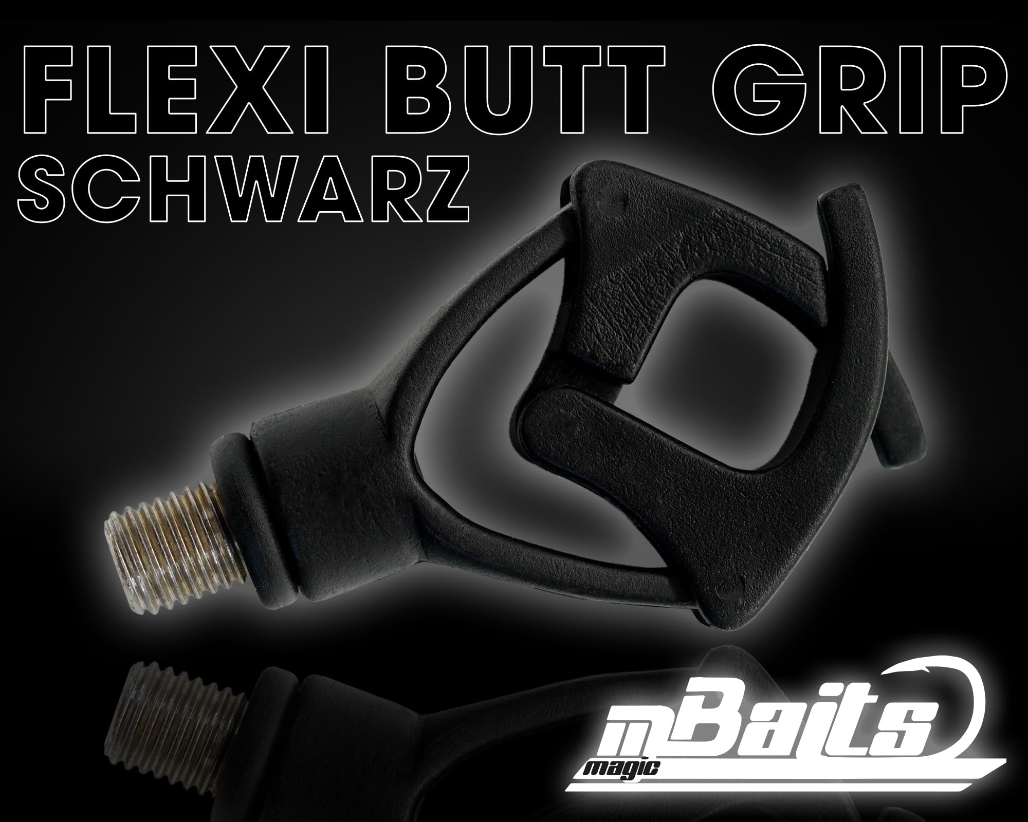 Angel-Berger Magic Baits Flexi Butt Grip nakładka na wędkę, czarna | Rod Reszt, Rod Pod, sztanga, Carp Tackle