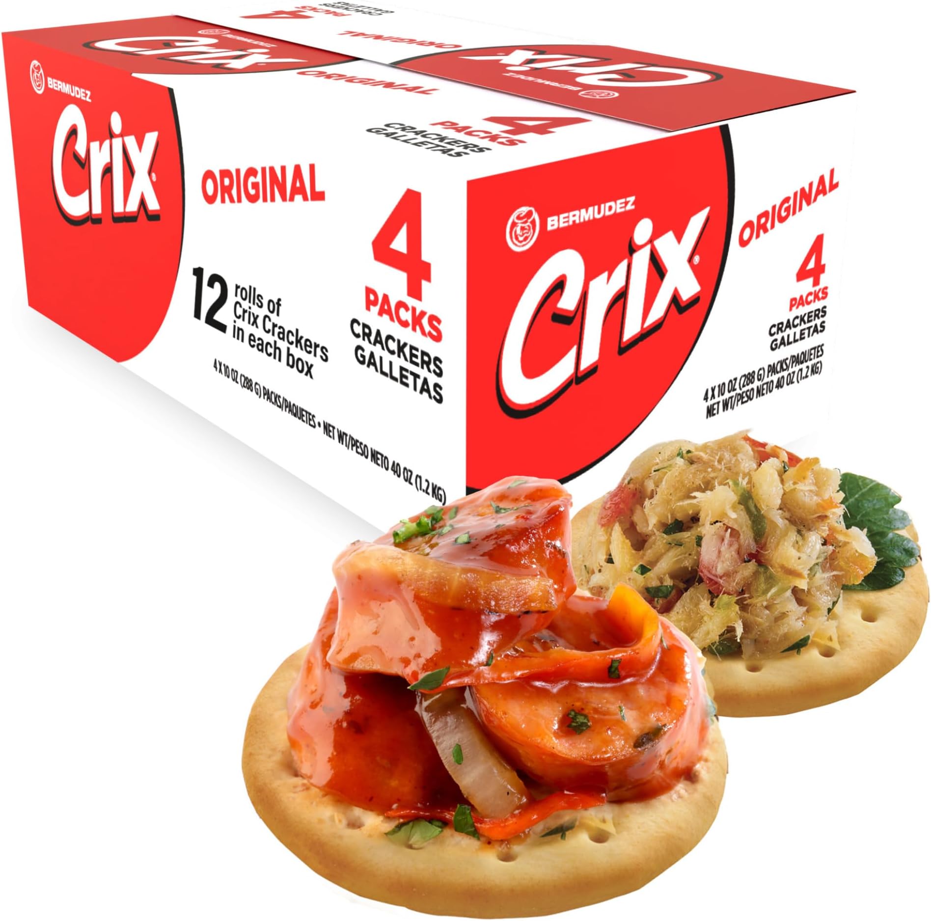 Original Crackers 4 x 3 Packs - 12 Individually Wrapped Rolls
