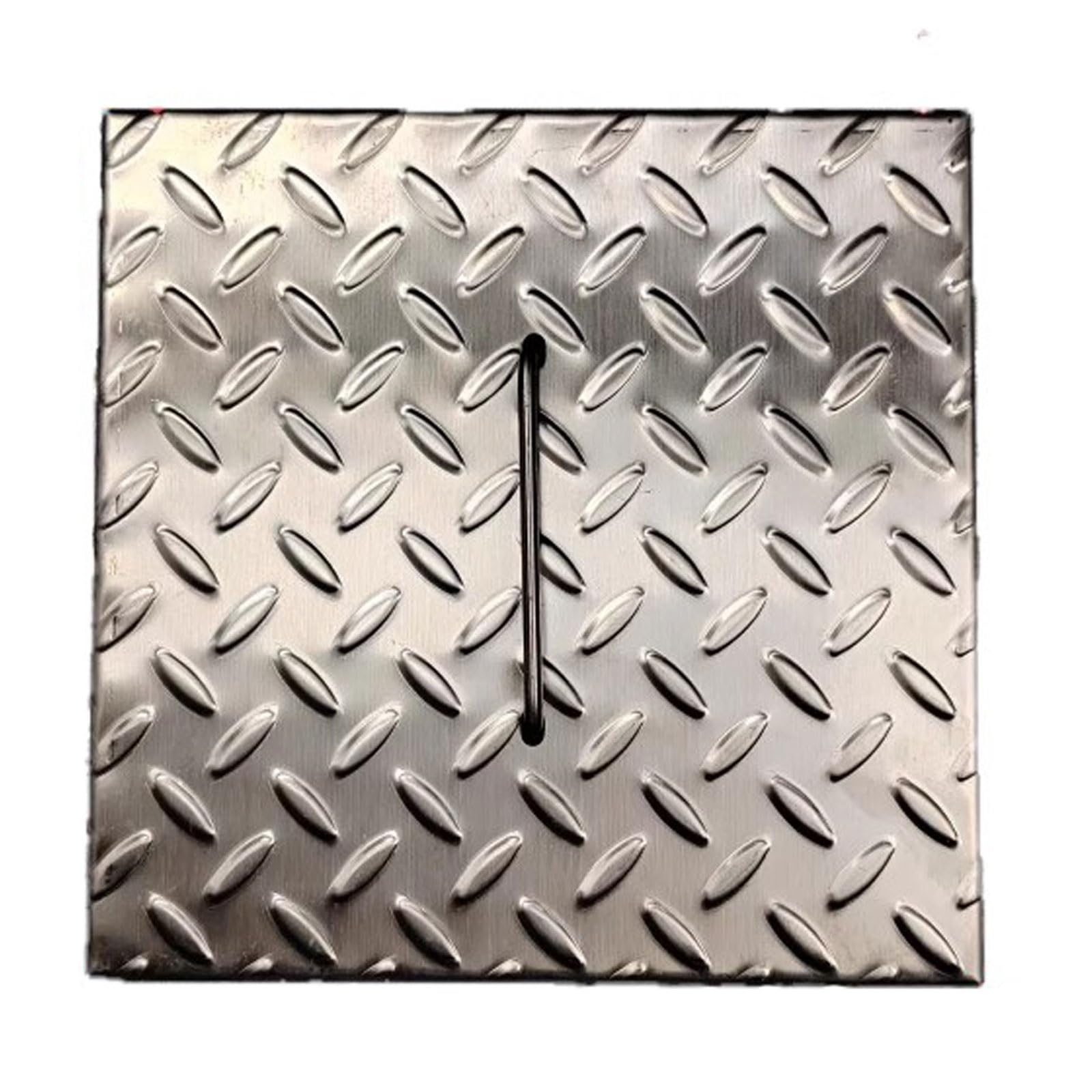 Couvercle de vidange extérieur antidérapant et carrossable en inox haute résistance