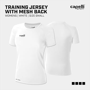 Capelli Sport Women's Women's Workout Top, Short Sleeve Crew Neck Exercise Training Jersey